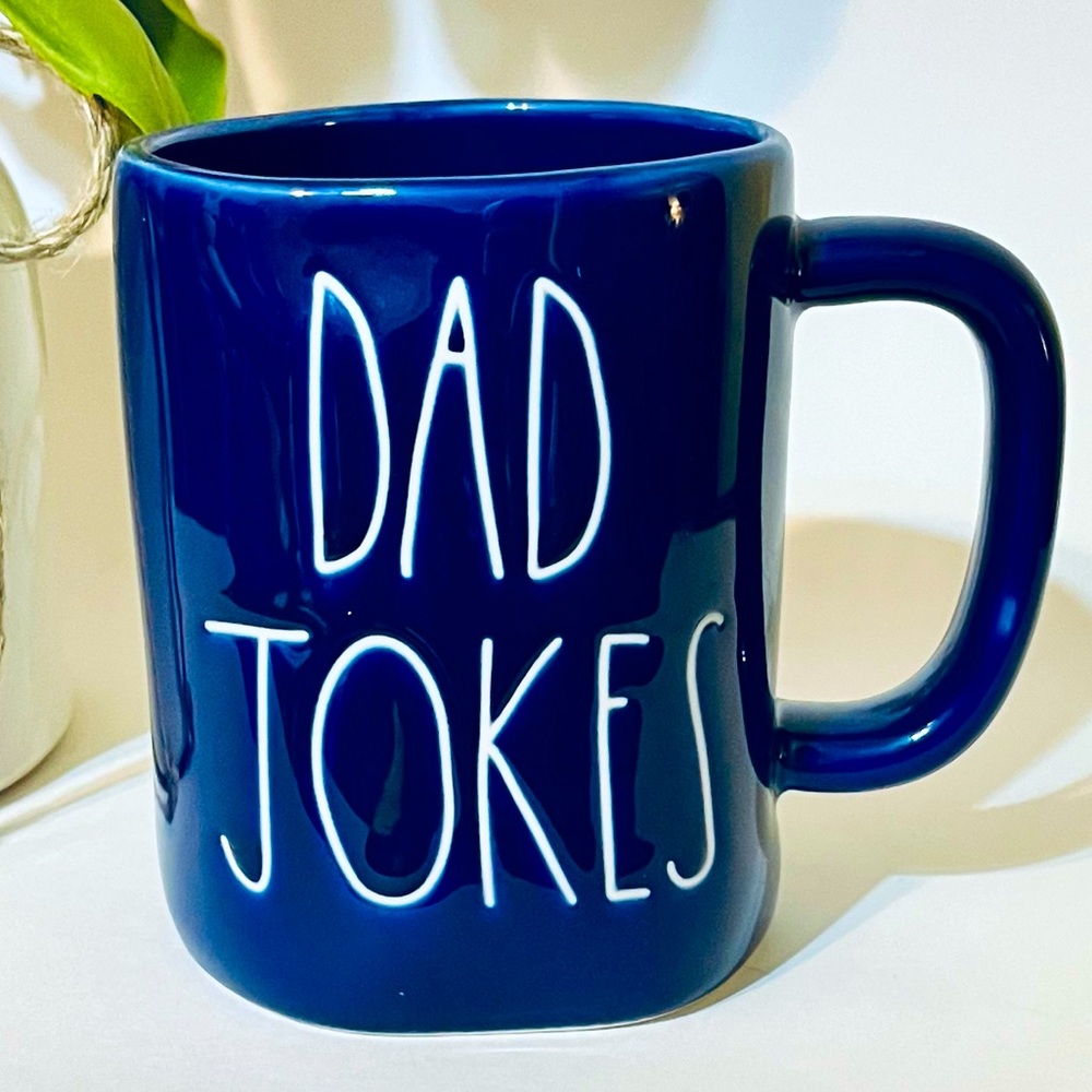 Rae Dunn Blue Dad Jokes Mug